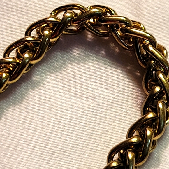 Vintage Gold Tone Rope Chain Necklace - Picture 4 of 7